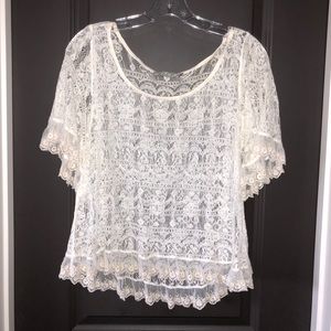 Flowy lace top